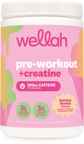 Wellah frasco frontal Rainbow Sherbert mostrando etiqueta y beneficios
