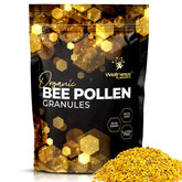WELLNESS LABSRX envase frontal mostrando polen en gránulos y beneficios nutricionales