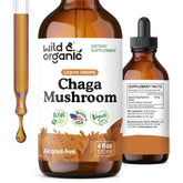 Wild & Organic frasco frente mostrando diseño y beneficios visibles