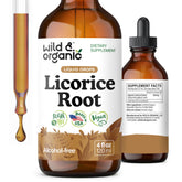 Wild & Organic frasco del frente mostrando etiqueta clara y beneficios