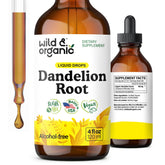Wild & Organic frasco frontal mostrando etiqueta clara y tamaño 4 fl oz, facilita elección