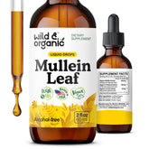 Wild & Organic frasco frontal con etiqueta clara y dosificador fácil