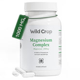Wild Crop frasco delantero mostrando etiqueta clara y beneficios