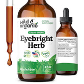 Wild & Organic frente de la botella mostrando la etiqueta clara y volumen