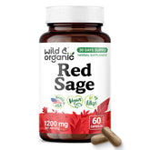 Wild & Organic frasco delante mostrando etiqueta y beneficios veganos
