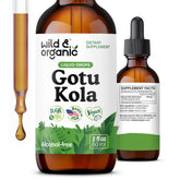 Wild & Organic frasco frontal mostrando etiqueta clara y tamaño