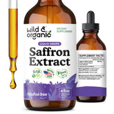 Wild & Organic frasco frontal que muestra el producto vegano y su suministro prolongado
