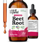 Wild & Organic frente del empaque mostrando botella y dosificador beneficios de conveniencia