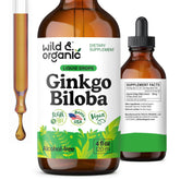 Wild & Organic botella al frente mostrando etiqueta clara y beneficios