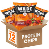 Wilde Chips vista frontal del empaque mostrando porción práctica y marca