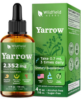 WILDFIELD HERBS frasco frontal mostrando etiqueta clara y beneficio de pureza