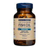 Wiley's Finest envase frontal mostrando 60 cápsulas y beneficios omega-3