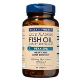 Wiley's Finest frente del envase con cápsulas y beneficios claros
