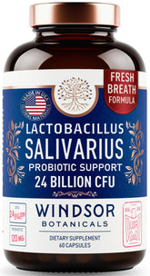WINDSOR BOTANICALS frente del empaque mostrando beneficio oral