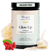 Winged Wellness frente del empaque mostrando diseño y porciones