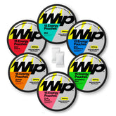 Wip frontal del pack variedad mostrando seis latas y beneficios de conveniencia