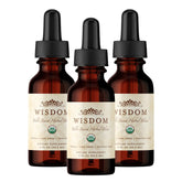 Wisdom Nutrition frasco frontal mostrando etiqueta clara y formato 2oz