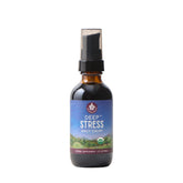 WishGarden Deep Stress vista frontal con frasco y gotero mostrando etiqueta