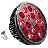 wolezek bombilla frontal con 18 LEDs mostrando diseño y compatibilidad E26