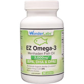 Wonder Laboratories frasco frontal mostrando 90 softgels para abastecimiento prolongado