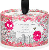 Woods of Windsor frente del envase True Rose mostrando diseño y tamaño