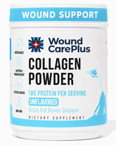 WOUND CAREPLUS envase frontal mostrando marca y uso