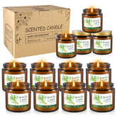 WREXCS vela citronela frontal en vaso, aporta ambiente seguro