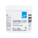 XYMOGEN frasco OptiFiber Lean vista frontal y beneficios claros
