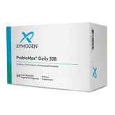 XYMOGEN frasco ProbioMax Daily 30B vista frontal, claridad del envase y uso diario