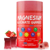 Xytora envase frontal de gomitas magnesio glicinato mostrando tamaño y marca