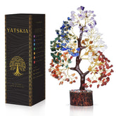 YATSKIA árbol de la vida frontal muestra colores y tamaño, aporta decoración viva