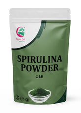 YOGI’S GIFT paquete frontal de spirulina mostrando cantidad y marca, conveniencia.