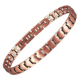YOIHOJET tobillera frente rosa dorado, elegante y resistente
