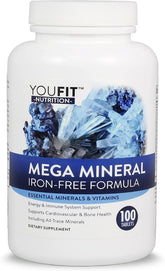 YouFit Nutrition frente del envase mostrando fórmula y beneficio mineral