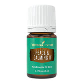 Young Living frasco Peace & Calming II 5 ml vista frontal, tamaño portátil para llevar