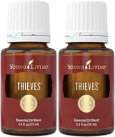 Young Living frasco frontal mostrando el pack de 2 y aroma acogedor