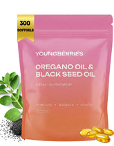 YOUNGBERRIES frasco frontal de 300 cápsulas para suministro prolongado