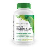 Youngevity frasco frontal mostrando el envase y concentración de minerales