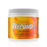 Youngevity Rebound FX frente del paquete mostrando presentación clara y beneficios