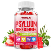 YUULAI frontal del envase mostrando 60 gomitas y beneficios claros