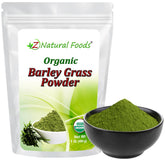 Z Natural Foods empaque frontal orgánico muestra beneficio nutritivo