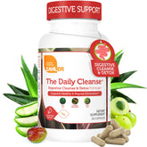 Zahler botella frontal Daily Cleanse mostrando envase y cantidad, claridad informativa