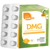 Zahler frasco delantero con tabletas masticables, presentación clara y confianza