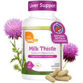 Zahler envase frontal de Milk Thistle mostrando presentación y beneficio hepático