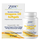 Zane Hellas frontal del envase mostrando 60 softgels y beneficios claros