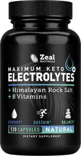 Zeal Naturals frente del envase mostrando 120 cápsulas y beneficios