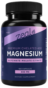 Zeal Naturals frente del producto mostrando etiqueta clara y beneficios