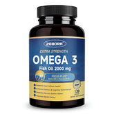 ZEBORA frente del envase mostrando 120 softgels y beneficios visibles