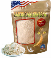 Zen Ginseng empaque frontal mostrando bolsa de 4 oz y sello americano