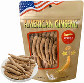 Zen Ginseng frente del empaque mostrando bolsa y etiqueta clara